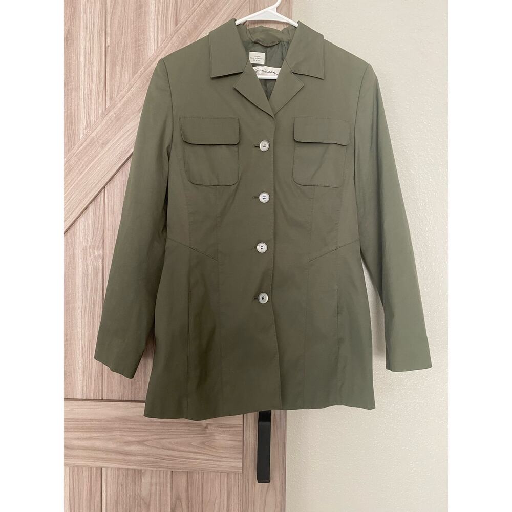 Coordinates Olive Button Front Jacket Med - image 1